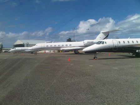 Private Jets at Princess Juliana International Airport in St. Maarten